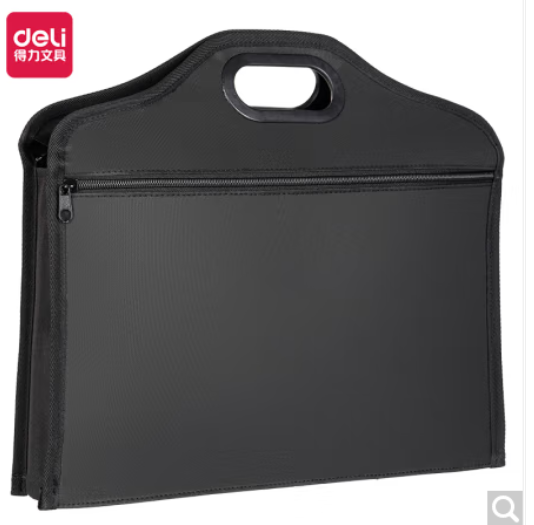 得力/deli BG137 文件袋  文件袋 辦公公文包 經(jīng)典加厚商務(wù)收納男女職業(yè)文件袋事務(wù)包/文件包 手提袋 便攜 BG137 黑色